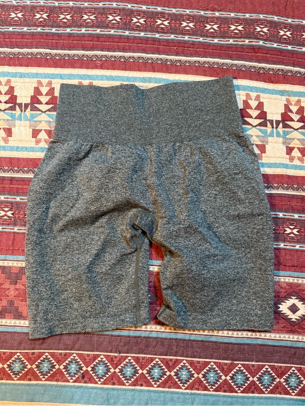 NVGTN Seamless Heather Gray High-Rise Biker Shorts small